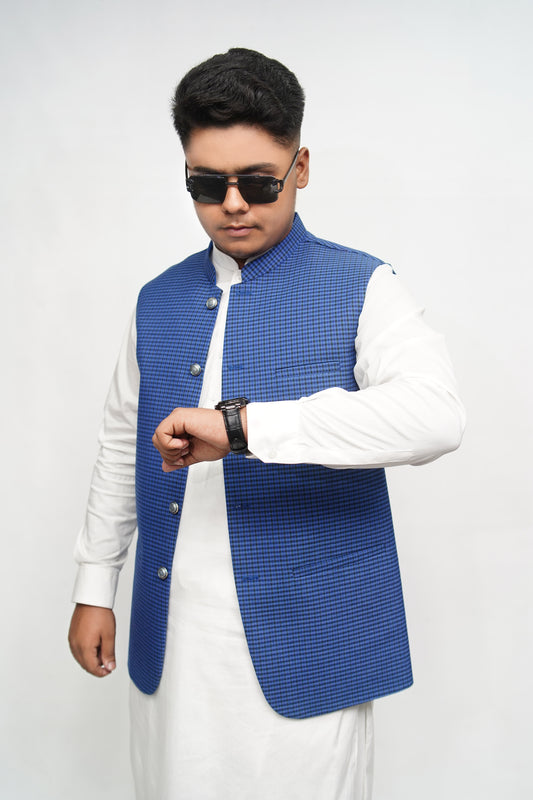 DONIOR SPECIAL SUITING CHECKERED BLUE EDITION DW-10