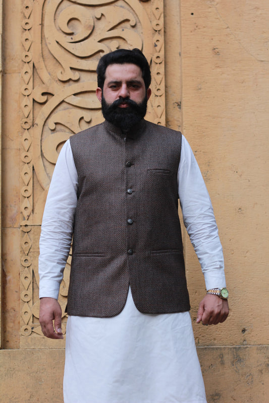 Royal Waistcoat - Jamawar Style