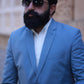 Royal Blue Suiting Three Piece Coat