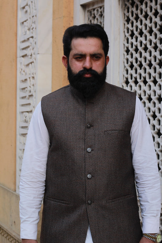 Royal Waistcoat - Jamawar Style