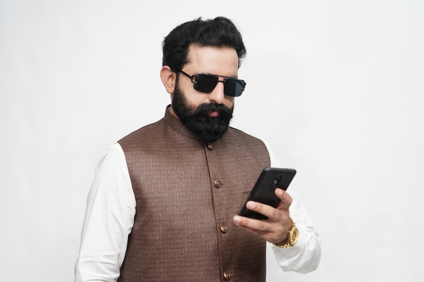 DONIOR SPECIAL SUITING TEXTURE BROWN EDITION DW-3