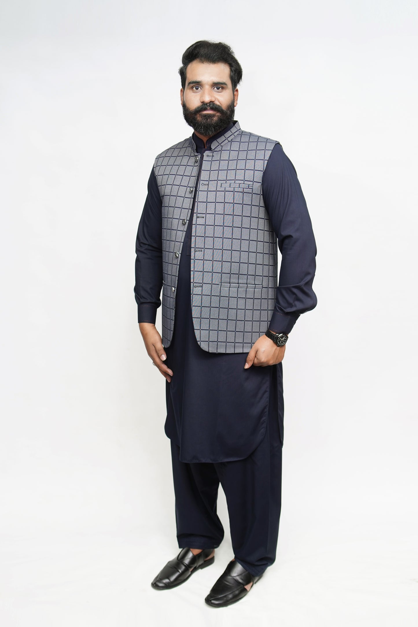 DONIOR SPECIAL SUITING GREY CHECKERED EDITION dw-2