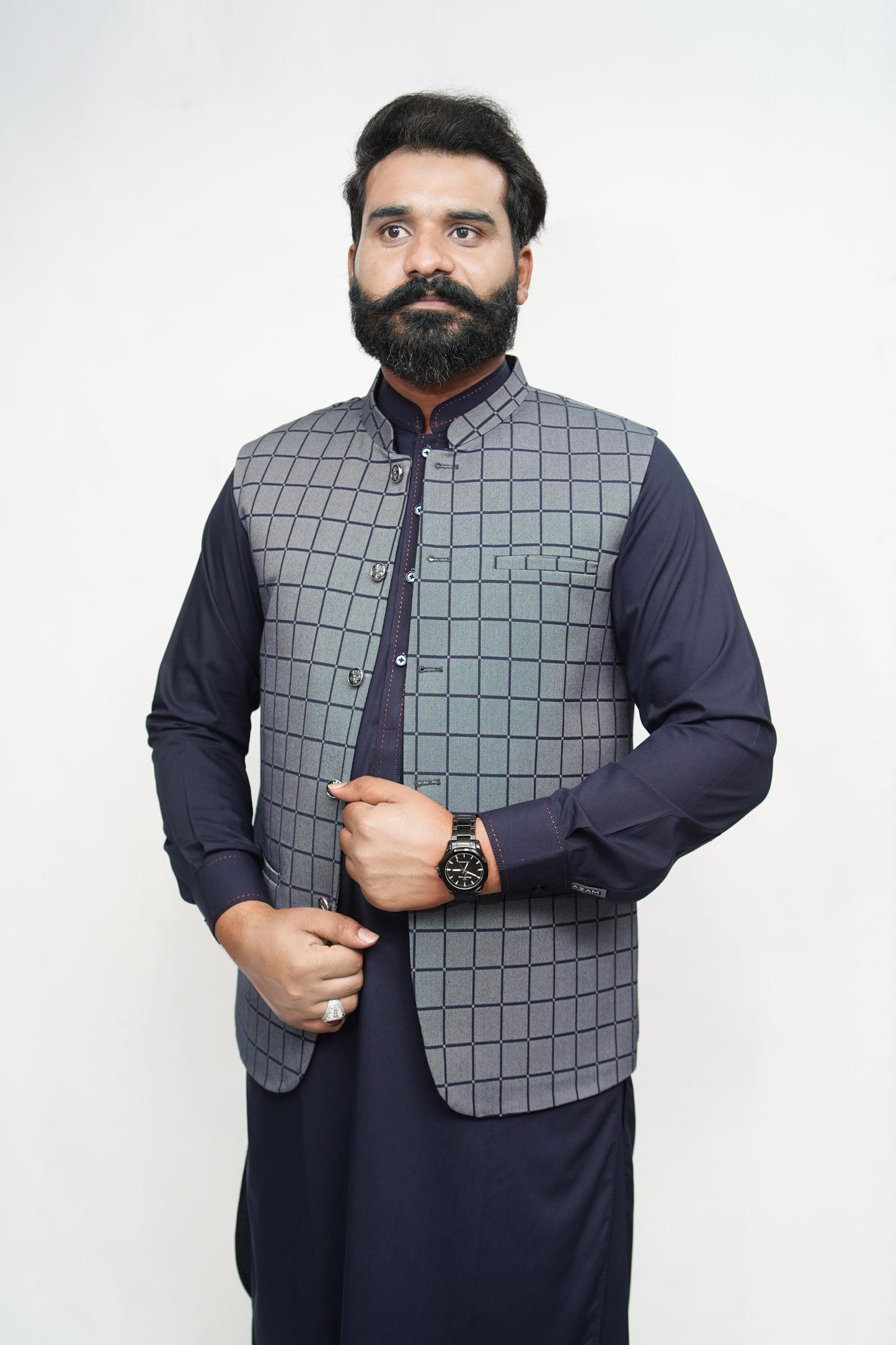 DONIOR SPECIAL SUITING GREY CHECKERED EDITION dw-2