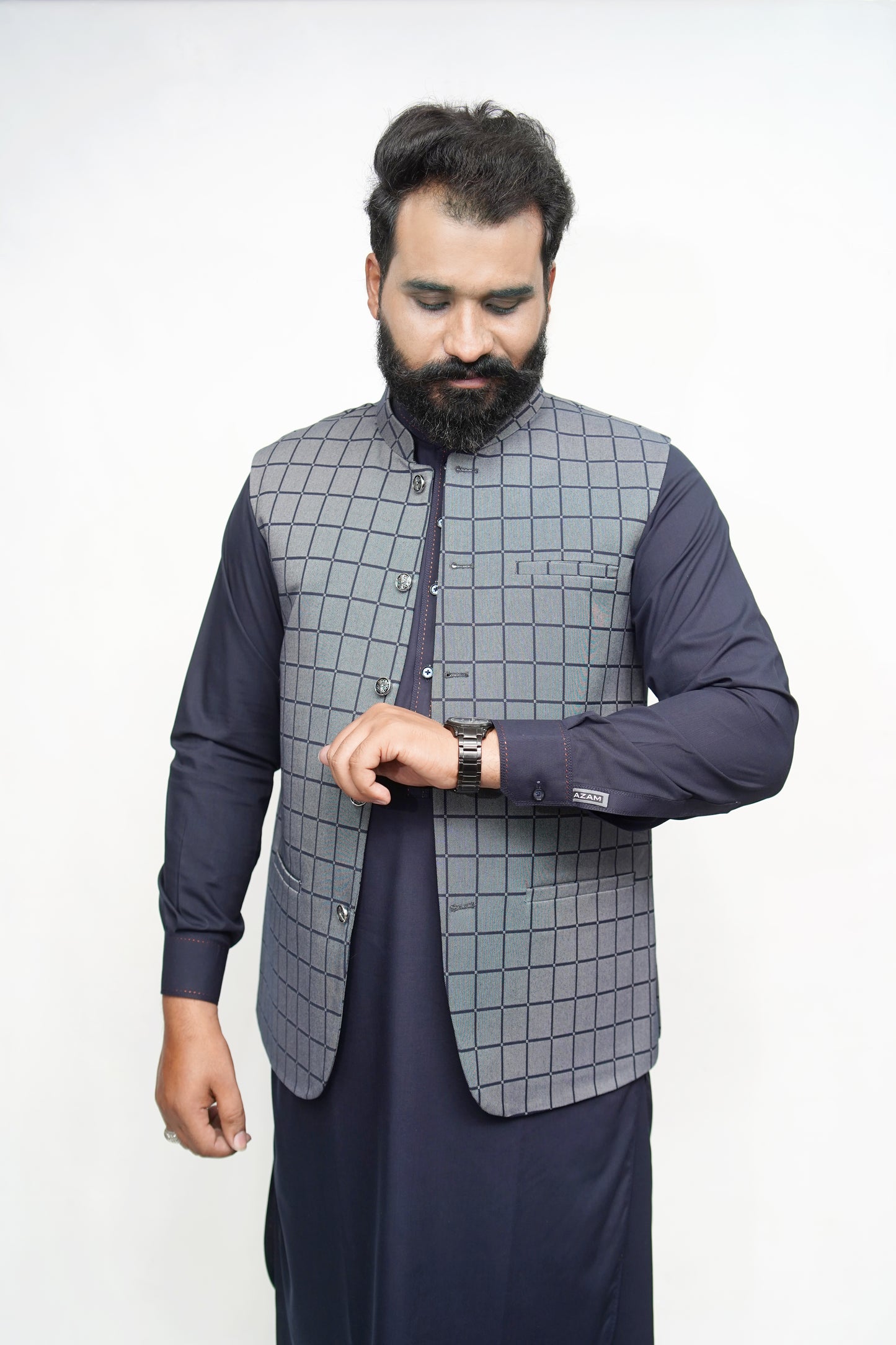 DONIOR SPECIAL SUITING GREY CHECKERED EDITION dw-2