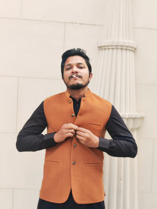 DONIOR'S 100% WOOL(wrinkle Free) Premium waistcoat