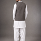 Donior Brownish Grey Gol Galla Suiting Waistcoat DW-13 | Premium Wrinkle-Free Men's Waistcoat