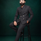 Black Pinstripe Double Breasted Coat Pant Suit for Men | 2-Piece Formal Double Press Suit – DDP-996