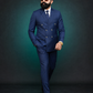 Navy Blue Double Breasted Coat Pant Suit for Men | 2-Piece Formal Double Press Suit – DDP-995