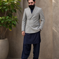 Donior Jeans Double Press Coat – Light Grey Premium Suiting Blazer | DDC-103