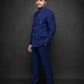 Royal Blue Double Breasted Coat Pant Suit for Men | 2-Piece Formal Double Press Suit – DDP-994