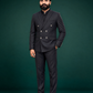 Black Pinstripe Double Breasted Coat Pant Suit for Men | 2-Piece Formal Double Press Suit – DDP-996
