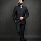 Dark Navy Blue Double Breasted Coat Pant Suit for Men | 2-Piece Formal Double Press Suit – DDP-991