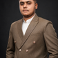 Taupe Brown Double Breasted Coat Pant Suit for Men | 2-Piece Formal Double Press Suit – DDP-999