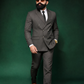 Dark Brown Pinstripe Double Breasted Coat Pant Suit for Men | 2-Piece Formal Double Press Suit – DDP-998