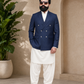 Donior Jeans Double Press Coat – Navy Blue Premium Suiting Blazer | DDC-105
