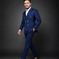 Royal Blue Double Breasted Coat Pant Suit for Men | 2-Piece Formal Double Press Suit – DDP-994