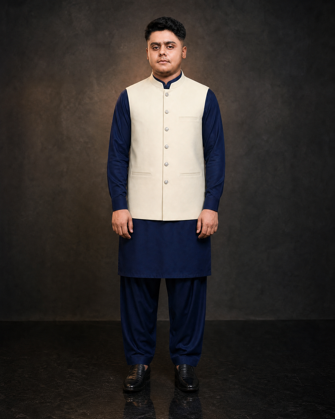 Cream Boski Waistcoat | Traditional Ethnic Wear | Machine Washable | DW-20